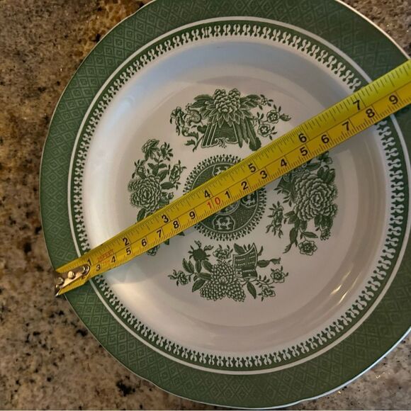 4 Beautiful Vintage Spode, Fitzhugh China 8" Salad Plates - Picture 3 of 9